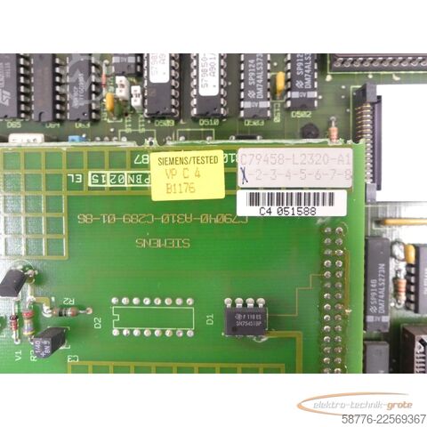 Component Siemens C79458-L2317-A1 Baugruppe SN:C4025192 + C79458-L2320-A1