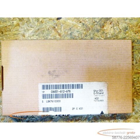 Composant Siemens C8451-A12-A76 SMP-E224 Ein-/Ausgabe   - ! -