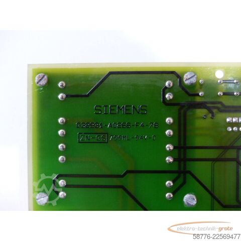 Component Siemens G32931-A0266-F4-78 Elektronikmodul