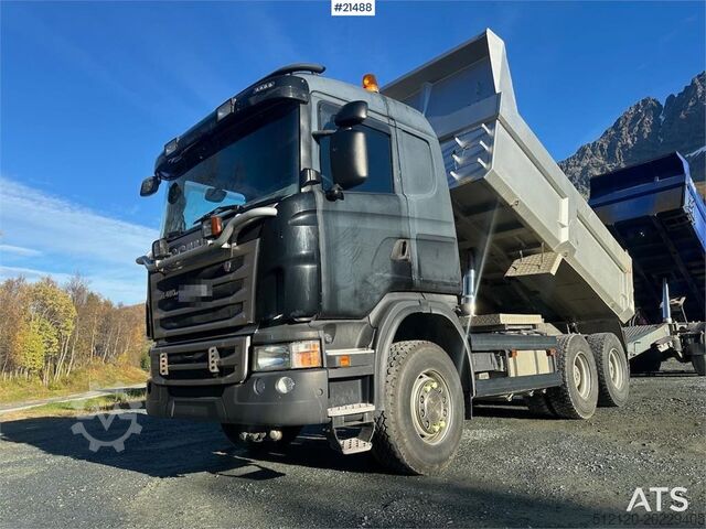 Damperli kamyon Scania G480 6x4 snow rigged tipper truck w/ two sets of t