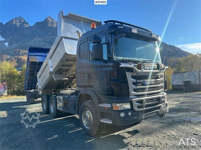 Damperli kamyon Scania G480 6x4 snow rigged tipper truck w/ two sets of t