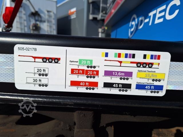 Návěs s výměnnou nástavbou D-TEC Containerchassis Flexitrailer SOFORT VERÜGBAR