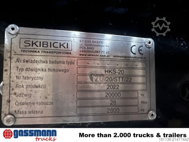 Camión portacontenedores de gancho HKS -20 Abrollanlage, bis 7m Container