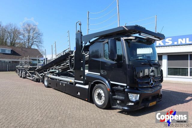 Bestelwagen autodrager Mercedes-Benz Actros 1840 4x2 Groenewold auto-transporter, 9 ...