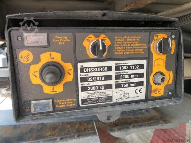 Koffer oplegger KRONE SDK 27, Schlüssellochblech, LBW, Luft-Lift, SAF