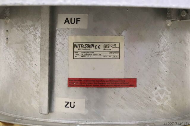 Ventilatorkop Witt & Sohn PK wd 500 x-schw. VZ