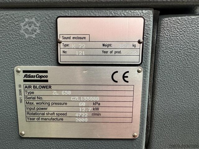 Atlas Copco souffleur d’air ZL 650 (2008) Atlas Copco ZL 650