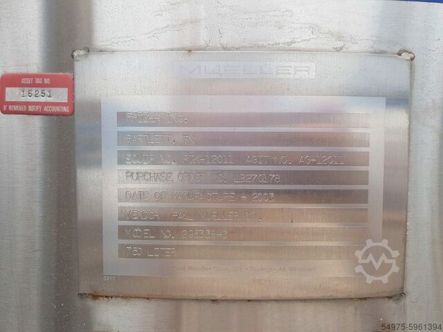 Roestvrij stalen tank Drukvat Tank 10563