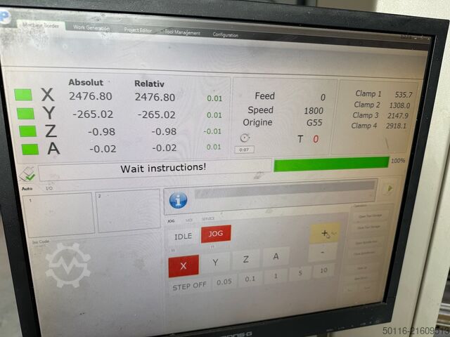 4-akset bearbejdningscenter Pertici P104