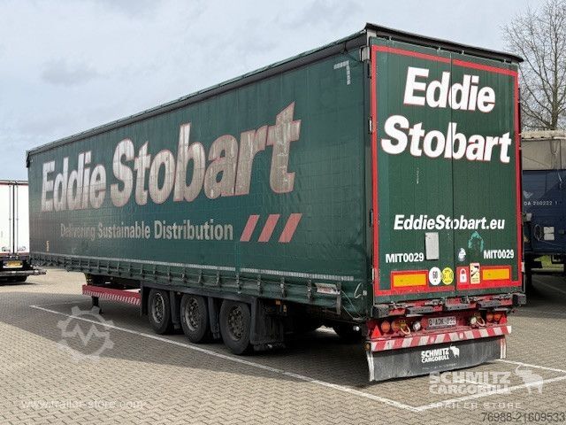 Åben sættevogn med presenning Schmitz Cargobull Curtainsider Mega Getränke