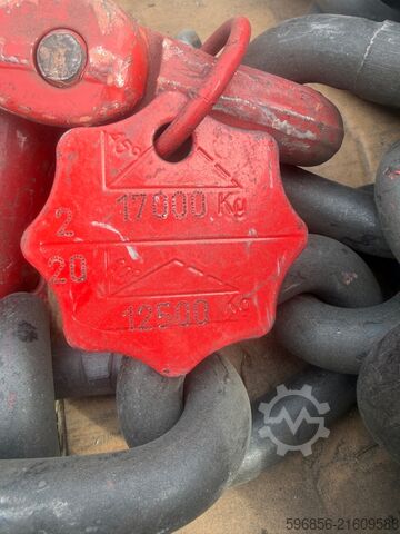 Suspension chain 20mm 4m McBULL 12.5t / 17t hook Łańcuch zawiesiowy 20mm 4m McBULL 12,5t / 17t hak Łańcuch zawiesiowy 20mm 4m McBULL 12,5t / 17t hak