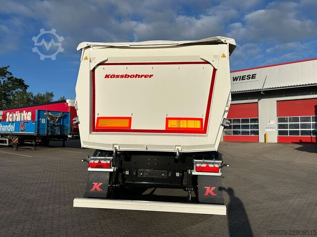 Tiptrailer KÄSSBOHRER SKS.Y 27m³ Stahlmulde Cramaro elektr. Verdeck