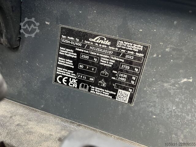 Elektrisk 4 -hjulet gaffeltruck Linde E25H-01