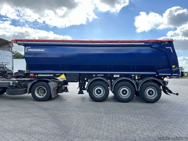 Tiptrailer KÄSSBOHRER SKS.Y 27m³ Stahlmulde Cramaro elektr. Verdeck