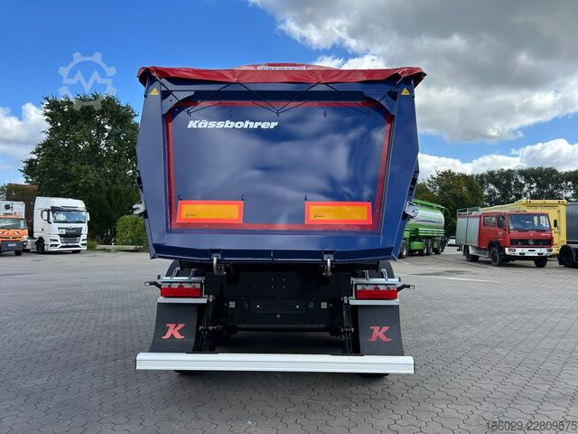 Tiptrailer KÄSSBOHRER SKS.Y 27m³ Stahlmulde Cramaro elektr. Verdeck