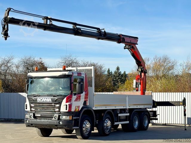 Autolaadkraan SCANIA P 450* PRITSCHE 6,90m * PK 23002- SH C FUNK *8x4