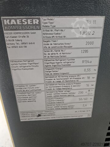 Schroefcompressor met koeldroger Kaeser airtower 8 