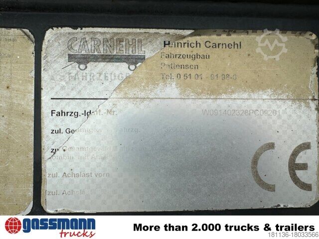 Kippers oplegger Carnehl CHKS/HH, Stahlmulde ca. 25m³