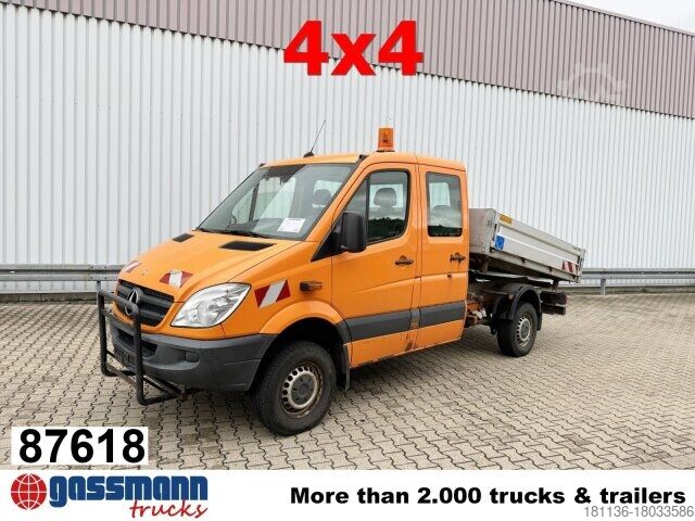 Pick-up bestelwagen Mercedes-Benz Sprinter 313 CDI 4x4 Doka, Kipper, AT-Motor!