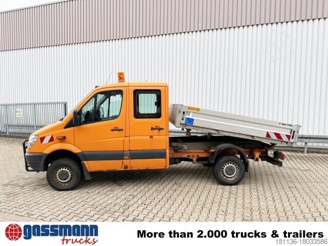 Pick-up bestelwagen Mercedes-Benz Sprinter 313 CDI 4x4 Doka, Kipper, AT-Motor!