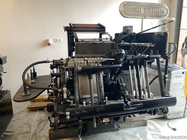 Varmprægemaskine Heidelberg Tiegel A3