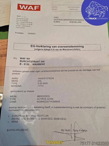 Konténerszállítás Mercedes-Benz Actros 3235