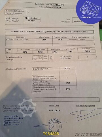 Konténerszállítás Mercedes-Benz Actros 3235