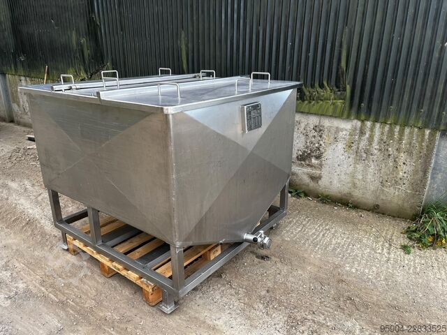 Serbatoio/vasca da 1500 litri in acciaio inox 316 316 Process Stainless Steel Tank 1500 Lt BCD Process Vessal