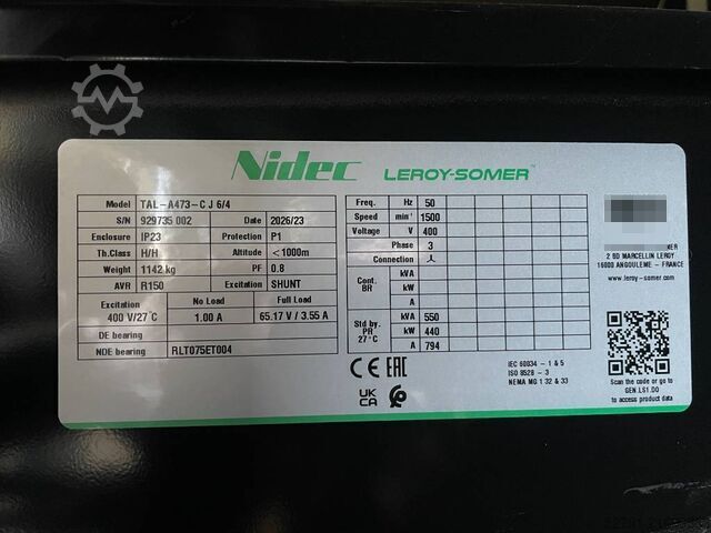 Kruszywo Perkins 2506C-E1STAG2 - 550 kVA Generator - DPX-19814