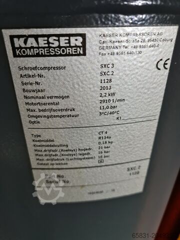 Screw compressor Kaeser SXC 3