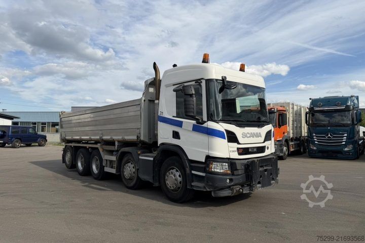 Tre-sidet tipbil Scania P 500 10x4 3-SK Trösch / Swiss-Vehicle