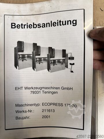 Prasa krawędziowa EHT Ecopress 175-30