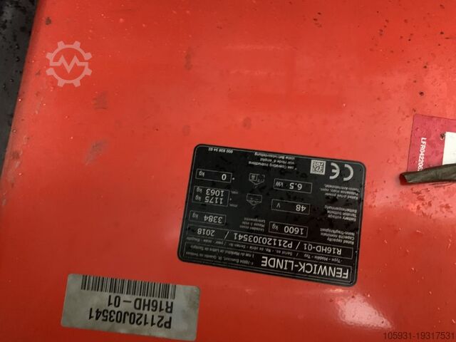 Tehergépkocsi Linde R16HD-01
