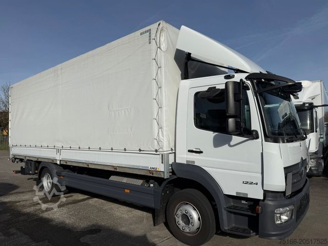 Flatbed truck MERCEDES-BENZ ATEGO 1224 L Pritsche 7,2 m LBW 1,5 T*AHK+KLIMA