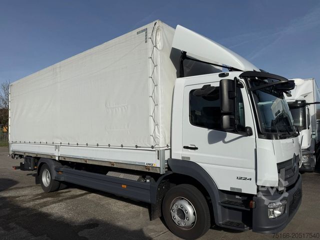 Flatbed truck with tarp MERCEDES-BENZ ATEGO 1224 L Pritsche 7,2 m LBW 1,5 T*AHK+KLIMA