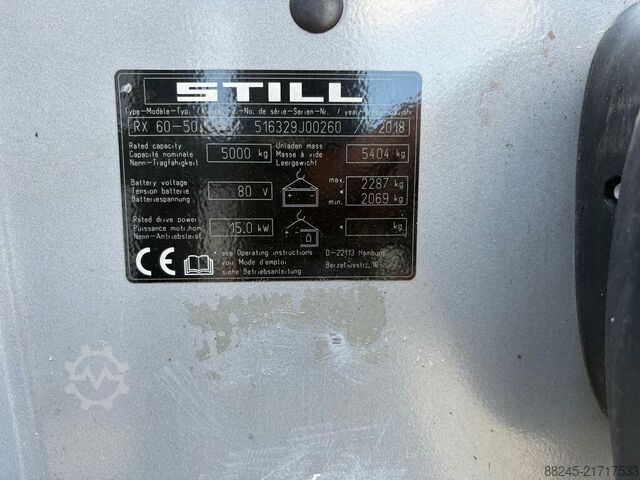 VS-22819 empilhadeira elétrica triplex Still RX60-50 STILL RX60-50