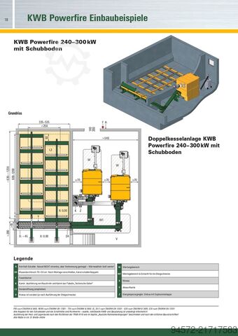 Riscaldamento 2x KWB 300 kW Hackschnitzelheizung Gesamtleistung: ca. 600 kW