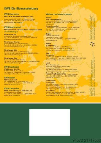 Riscaldamento 2x KWB 300 kW Hackschnitzelheizung Gesamtleistung: ca. 600 kW