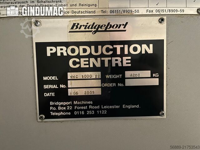 Bridgeport VMC 1000 22 Bridgeport VMC 1000 22