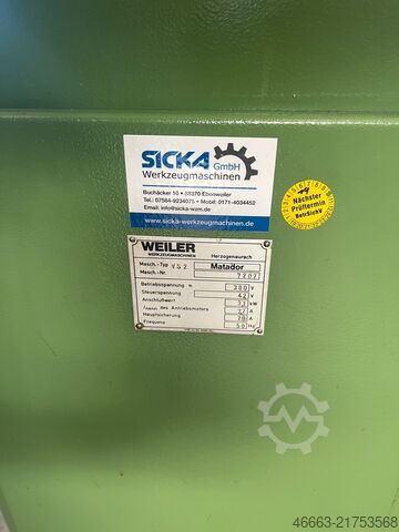 Torna tezgahı, aksesuarlar dahil Weiler Praktikant 160B