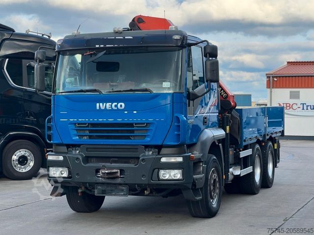 Jeřáb na nákladním automobilu IVECO 480 * PALFINGER KRAN * 21 M * FERNBEDIENUNG *