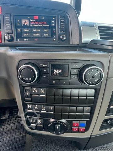 Camión portacontenedores de gancho MAN 26.470 Abroller 6x2-4/Meiller RS 21.65/Lenkachse