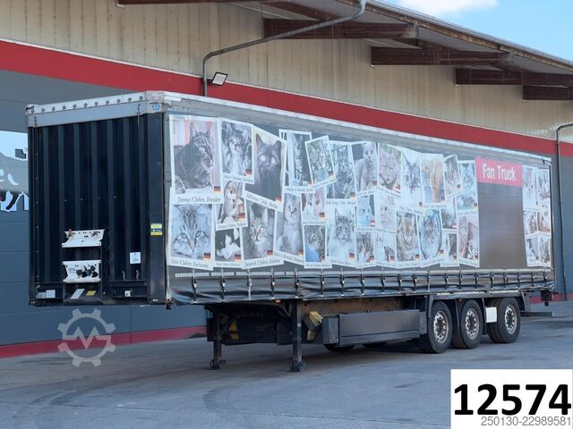 Semi-remorque bâchée KRONE SD Curtainsider+Edscha/NLA/Liftachse/Aufnahme