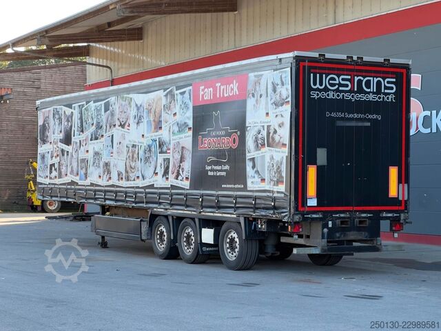 Semi-remorque bâchée KRONE SD Curtainsider+Edscha/NLA/Liftachse/Aufnahme