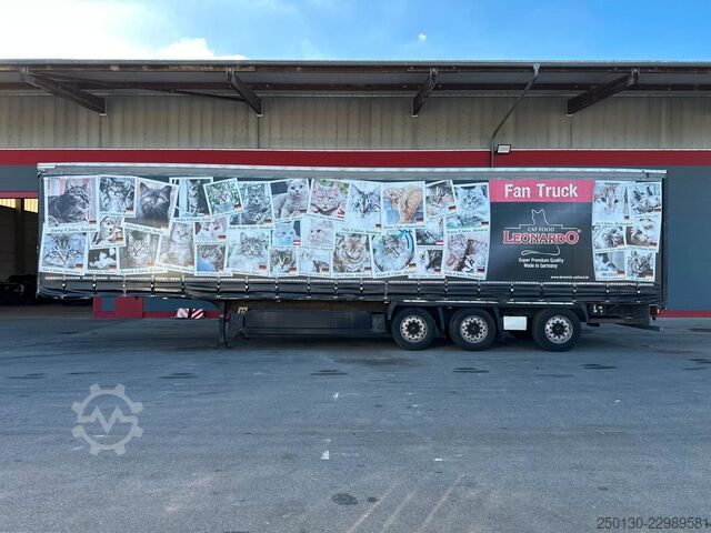 Semi-remorque bâchée KRONE SD Curtainsider+Edscha/NLA/Liftachse/Aufnahme