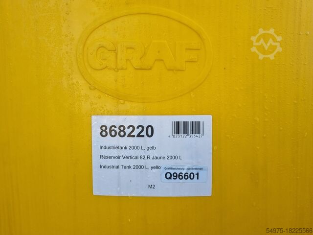 Kunststof container van 2000 liter Graft