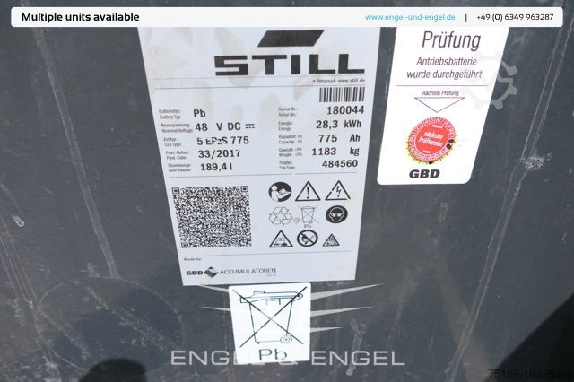 Voorlader vorkheftruck still RX 20-18P/H 4-RAD Batterie 33/2017