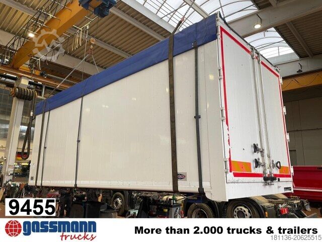 LKW mit Kofferaufbau Schubbodenaufbau mit Plane ca 29m³, Funk