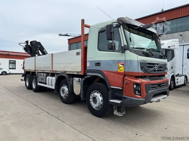 Düz kasa kamyon VOLVO FMX 460 * 8 X 4 * PRITSCHE HIAB KRAN 10 M *B & B