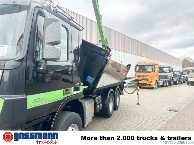 Kiepwagen Mercedes-Benz Actros 3341 K 6x4, Bormatik links, Heckkran Penz